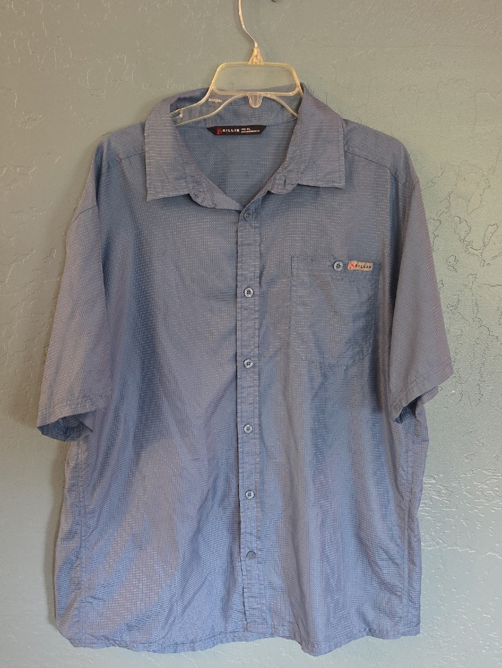 Killik Ripstop Breathable Short-Sleeve Button-Up Shirt - Light Blue
